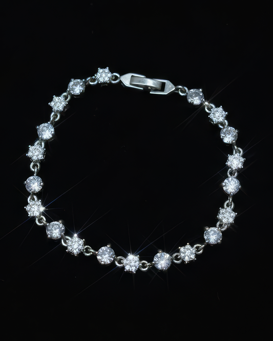 "Flakes" Silver Bracelet