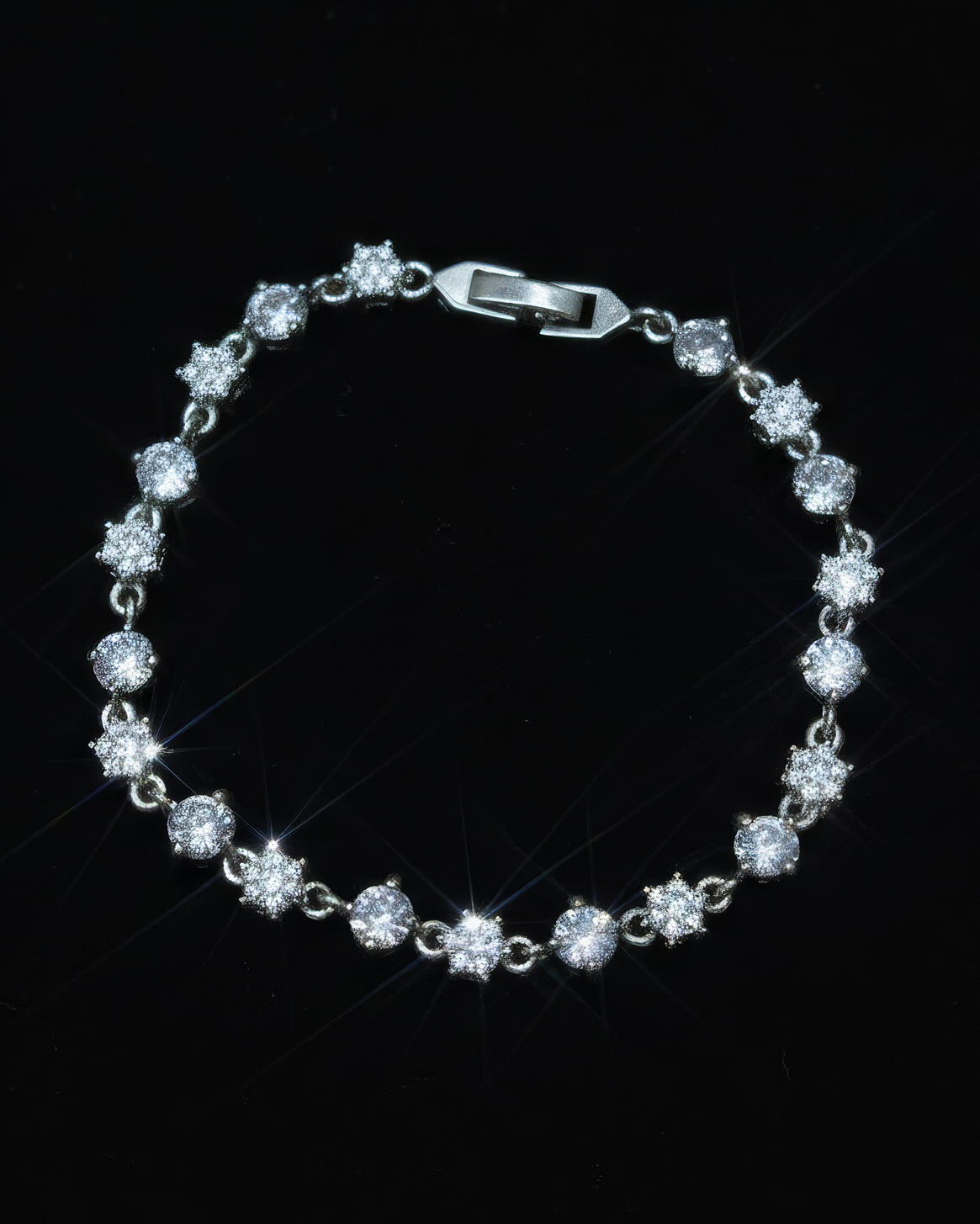 "Flakes" Silver Bracelet