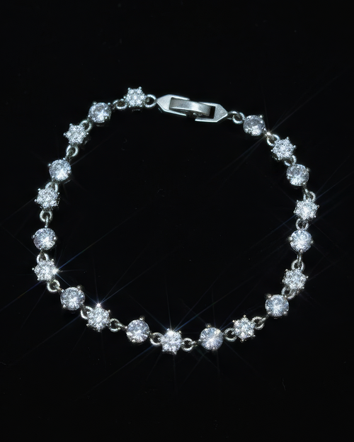"Flakes" Silver Bracelet