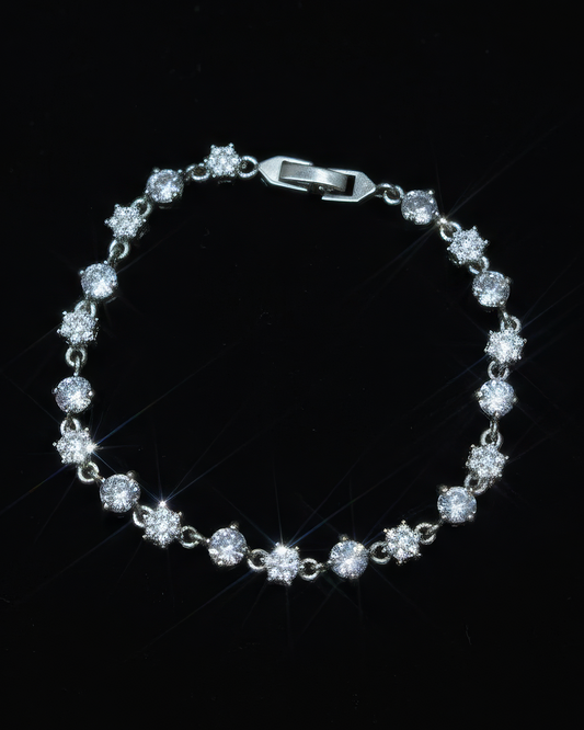 "Flakes" Silver Bracelet